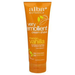 Alba Botanica Cream Shave Mango Vanilla 1/8 OZ [UNFI #885723] T