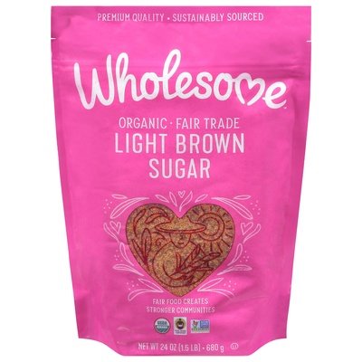 Wholesome Sugar Organic Light Brown 6/24 OZ [UNFI #571679] [ebt] T