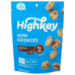 High Key Snacks Cookies Mini Chocolate Chip 6/2 OZ [UNFI #2527943] [ebt]