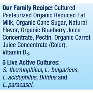 Stonyfield Organic Organic Kids Blueberry Lowfat Yogurt 8/3.5 OZ [UNFI #2029593] [ebt]