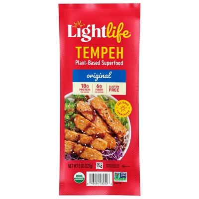 Lightlife Foods Tempeh Original Plant-Based Superfood 12/8 OZ [UNFI #0129601] [ebt]