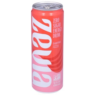 Zevia Energy Drink Zero Sugar Grapefruit 12/12 OZ [UNFI #1907955] [ebt] T