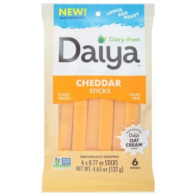 Daiya Cheese Sticks Dairy-Free Cheddar 8/4.65 OZ [UNFI #2325504] [ebt]