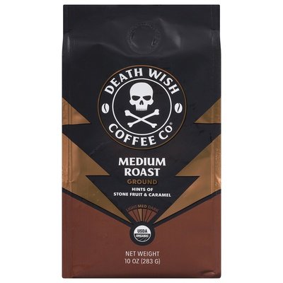 Death Wish Coffee Coffee Ground Medium Roast 6/10 OZ [UNFI #2950525] [ebt]