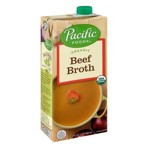 Pacific Foods Beef Broth Organic 12/32 OZ [UNFI #0792572] [ebt]