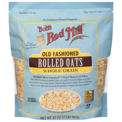 Bobs Red Mill Rolled Oats Old Fashioned Whole Grain 4/32 OZ [UNFI #2270270] [ebt]