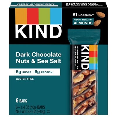 Kind Bars Dark Chocolate Nuts & Sea Salt 10/6/1.4Z [UNFI #2858710] [ebt]