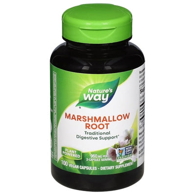 Natures Way Marshmallow Root Vegan Capsules 100 Cap [UNFI #0290700] [ebt]