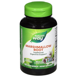 Natures Way Marshmallow Root Vegan Capsules 100 Cap [UNFI #0290700] [ebt]