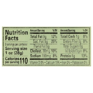 Organic Valley Cheese Sharp Cheddar Raw 12/8 OZ [UNFI #0198408] [ebt]