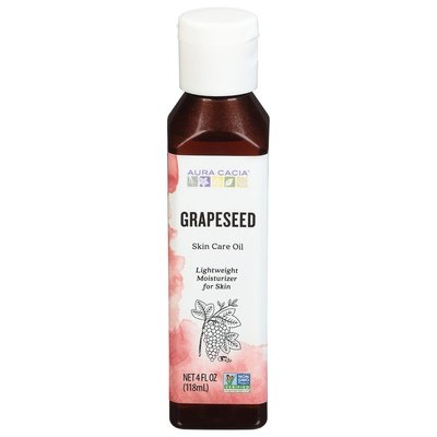 Aura Cacia Skin Care Oil Grapeseed 1/4 OZ [UNFI #615542] T