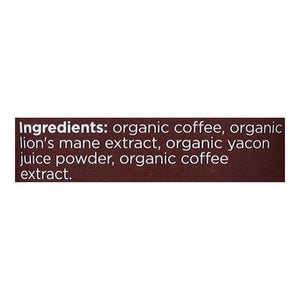 Four Sigmatic Coffee Organic with Lions Mane Mushroom & Yacon High Caf Dark Roast 8/12 OZ [UNFI #2895696] [ebt]