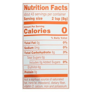 Swerve Sweetener Zero Calorie Granular 6/12 OZ [UNFI #1824556] [ebt] T