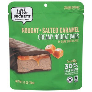 Little Secrets Nougat Bars Creamy Nougat + Salted Caramel 6/3.9 OZ [UNFI #2769800] [ebt] T