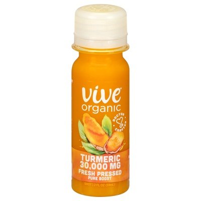 Vive Organic Shot Turmeric 30 000 Mg 12/2 OZ [UNFI #2695799] [ebt] T