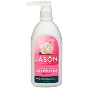 Jason Natural Products Body Wash Rosewater Invigorating 1/30 OZ [UNFI #224824] T