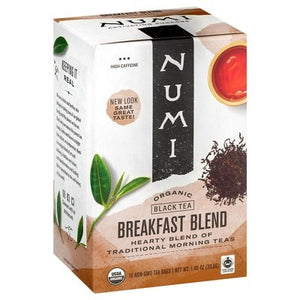 Numi Tea Black Tea Organic Breakfast Blend Tea Bags 6/18 Bag [UNFI #0290825] [ebt]