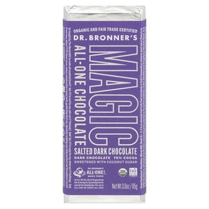 Dr Bronners Dark Chocolate Salted 70% Cocoa 12/3 OZ [UNFI #2724110] [ebt] T