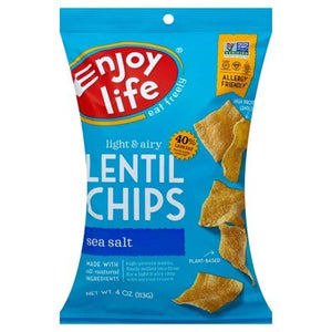 Enjoy Life Lentil Chips Sea Salt 12/4 OZ [UNFI #1104652] [ebt]