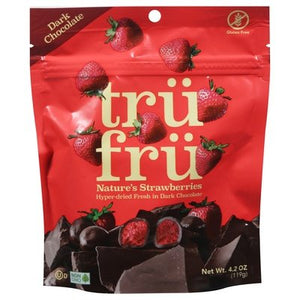 Tru Fru Natures Strawberries Dark Chocolate 6/4.2 OZ [UNFI #2317683] [ebt] T