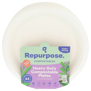 Repurpose Plates Compostable Heavy Duty Super Strong 6/44 CT [UNFI #2562437] T