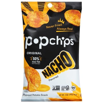 Popchips Popped Potato Snack Original Nacho Flavored 12/5 OZ [UNFI #3015476] [ebt]