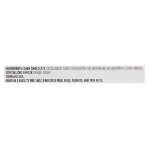 Chocolove Ginger Crystallized In Dark Chocolate 65% Cacao 12/3.2 OZ [UNFI #102152] [ebt] T