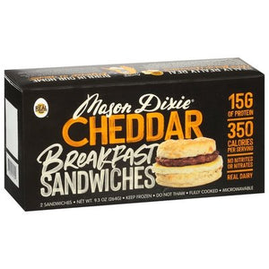 Mason Dixie Biscuit 2Pk Cheddar Breakfast Sndwich 10/9.3 OZ [UNFI  #2768810]