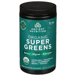 Ancient Nutrition Super Greens Organic 7.05 OZ [UNFI #2746246] T