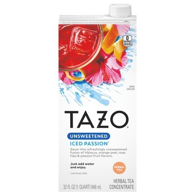 Tazo Herbal Tea Iced Passion Unswetened 6/32 OZ [UNFI #2766137] [ebt]