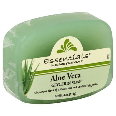 Clearly Natural Soap Glycerin Aloe Vera 4 OZ [UNFI #0216481] T