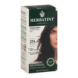 Herbatint Haircolor Gel Permanent Brown 2N Box 4.56 OZ [UNFI #0226597] T