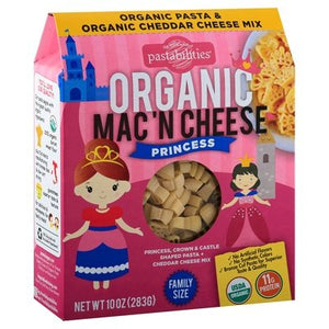 Pastabilities Mac N Cheese Princess Organic Family Size 6/9 OZ [UNFI #2879930] [ebt]