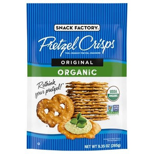 Pretzel Crisps Pretzel Crisps Organic Original 12/9.35 OZ [UNFI #2107712] [ebt]