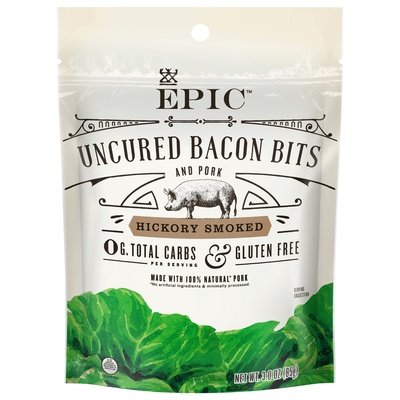 Epic Bacon Bits and Pork Hickory Smoked Uncured 10/3 OZ [UNFI #2171411] [ebt]
