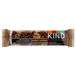 Kind Nuts & Spices Bar Madagascar Vanilla Almond 12/1.4 OZ [UNFI #1125996] [ebt]