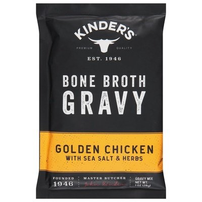 Kinders Gravy Mix Golden Chicken with Sea Salt & Herbs Bone Broth 15/1 OZ [UNFI #2967651] [ebt]