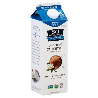 So Delicious Coconutmilk Creamer Dairy Free Organic French Vanilla 12/32 OZ [UNFI #2383479] [ebt] T