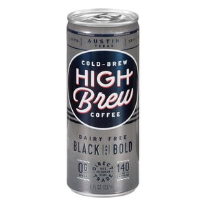 High Brew Coffee Coffee Cold-Brew Dairy Free Black & Bold 12/8 OZ [UNFI #2506327] [ebt]