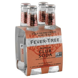 Fever-Tree Club Soda Premium 4 Pack 6/4/6.8OZ [UNFI #1144138] [ebt] T