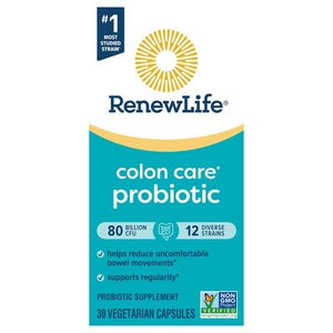 Renew Life Probiotic Vegetarian Capsules Colon Care 6/30 VCAP [UNFI #2624070] T