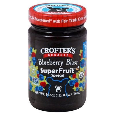 Crofters Spread Organic Blueberry Blast 6/16.5 OZ [UNFI #2439701] [ebt]