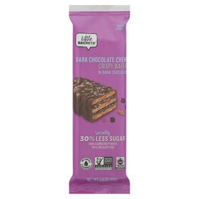 Little Secrets Wafers Crispy Dark Chocolate Creme 12/1.4 OZ [UNFI #2277432] [ebt]