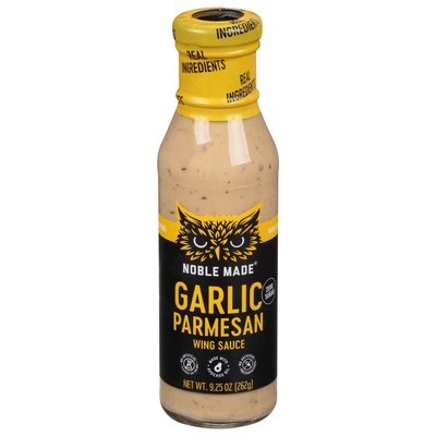 Noble Made Wing Sauce Zero Sugar Garlic Parmesan 6/9.25 OZ [UNFI #2804326] [ebt]