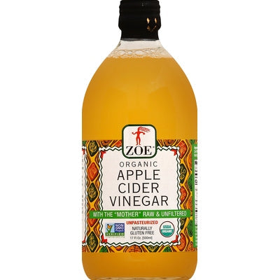 Zoe Vinegar Apple Cider Organic Og2 6/17 oz [UNFI #1816404 ] [ebt]