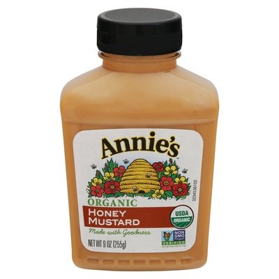 Annies Naturals Mustard Organic Honey 12/9 OZ [UNFI #0256461] [ebt]