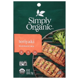 Simply Organic Marinade Mix Teriyaki 12/.99 OZ [UNFI #2947257] [ebt]