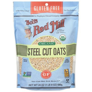 Bobs Red Mill Oats Organic Steel Cut 4/24 OZ [UNFI #2275642] [ebt]