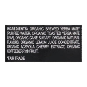 Steaz Yerba Mate Organic Peach Please 12/16 OZ [UNFI #2681724] [ebt]