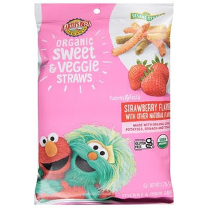 Earths Best Sweet & Veggie Straws Strawberry Flavored 4/2.75 OZ [UNFI #3013497] [ebt]